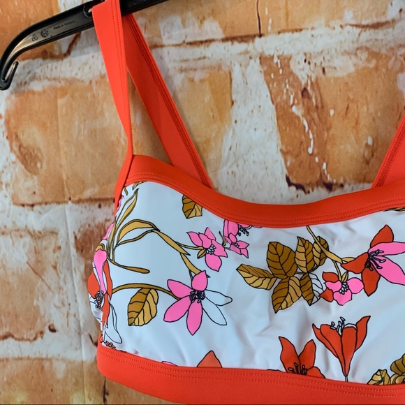 Square Neck Bralette Red Bikini Top - Xhilaration - Picture 9 of 13